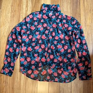 sheer floral blouse from forever 21